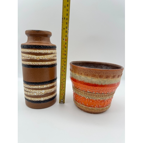 65 - Two 1970's West German Ceramic Vases