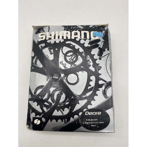 106 - Shimano Deore Bike parts inc handle bars, cassette, brake lever