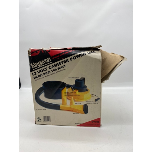 178 - Retro Kingavon 12 Volt canister power vac