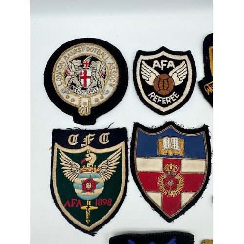 99 - Collection of Vintage Football Referee Association Cloth Badges