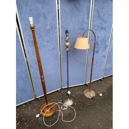 174 - Three retro floor lamps.