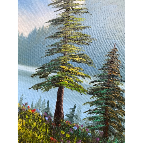 455 - Beautiful Landscape oil painting. 

Dimensions - 18