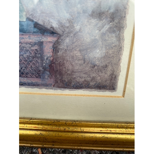 459 - A trio of framed prints, Including Madame et Madamoiselle by Monet. 

Dimensions - 11.5