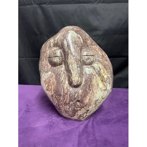 550 - African Masters of Stone Sculptures Serpentine Stone Signed Fanr