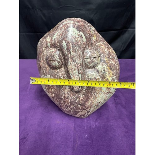 550 - African Masters of Stone Sculptures Serpentine Stone Signed Fanr