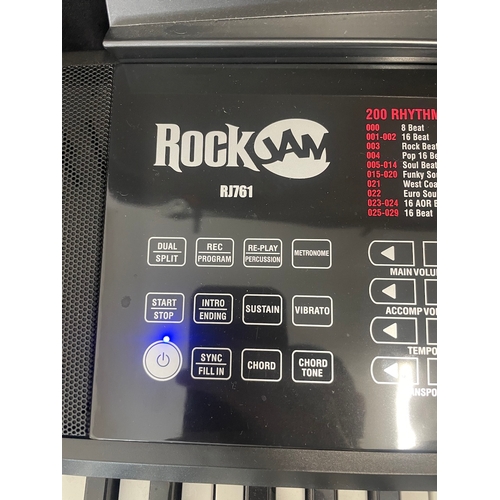 553 - Rock Jam RJ761 Keyboard with Seat and Stand