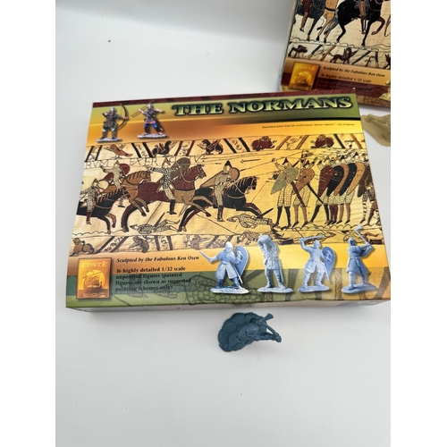 6 - Three Boxes of Conte Model Figures - The Vikings & The Normans