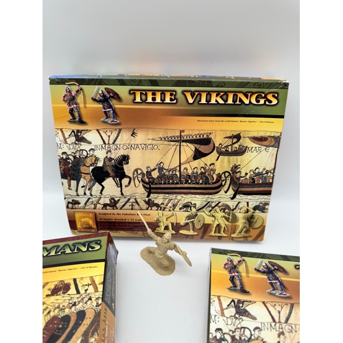 6 - Three Boxes of Conte Model Figures - The Vikings & The Normans