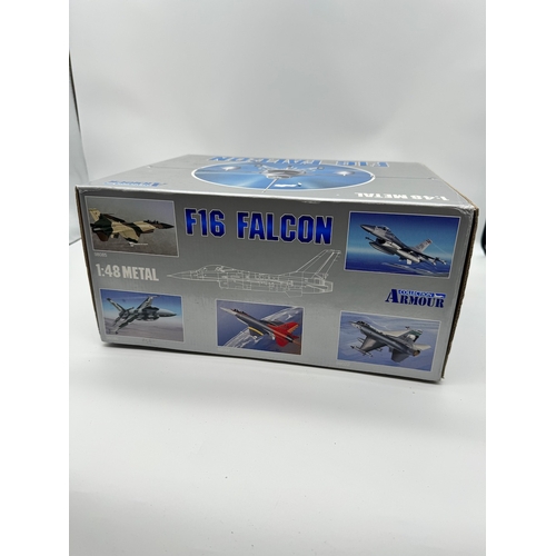 12 - Boxed / Unused Armour Collection 1:48 Metal Scale F16 Falcon Fighter