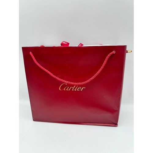 1 - Brand New Cartier Cashmere & Silk Beige Flamingo  Scarf in original box and bag