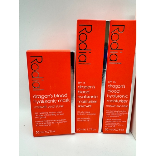 6 - Collection of Rodial Dragons Blood products including hyalutonic mask, moisturisers, cleansing water... 