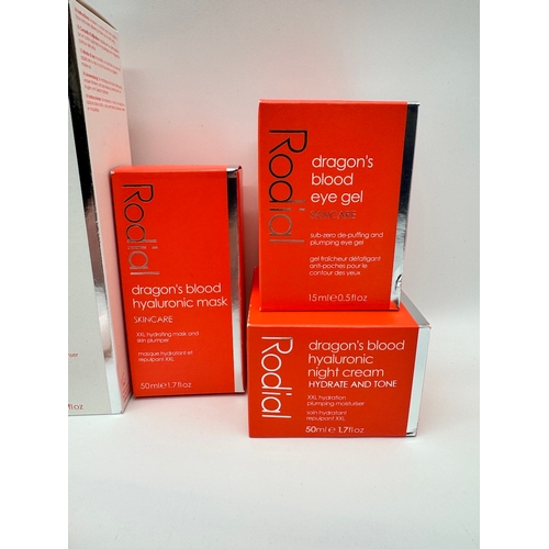 6 - Collection of Rodial Dragons Blood products including hyalutonic mask, moisturisers, cleansing water... 