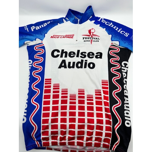 52 - Vintage 1980's Team Chelsea Audio Road Bike Jersey