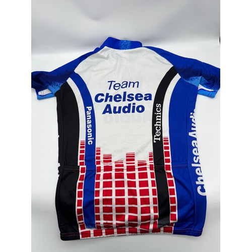 52 - Vintage 1980's Team Chelsea Audio Road Bike Jersey