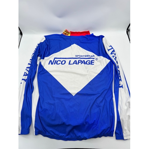 56 - Vintage 1980's Nico Lapage Sportswear / Festival Road Club Road Bike Jersey