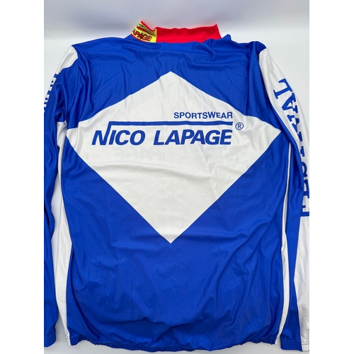 56 - Vintage 1980's Nico Lapage Sportswear / Festival Road Club Road Bike Jersey