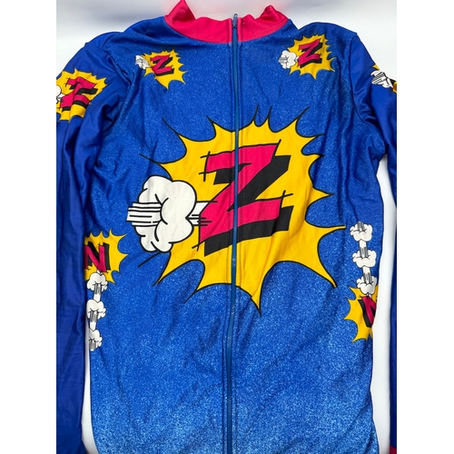 57 - Vintage 1980's Z Comic Bang Road Bike Jersey