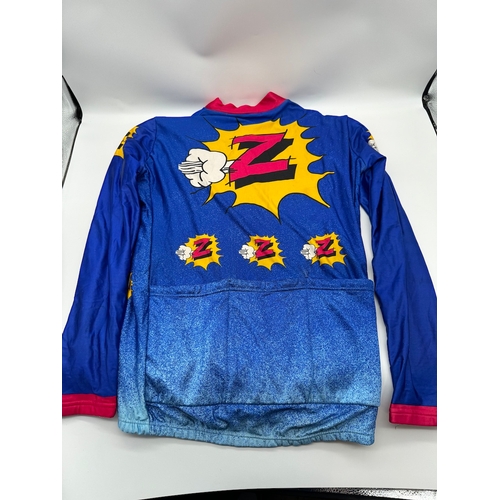 57 - Vintage 1980's Z Comic Bang Road Bike Jersey