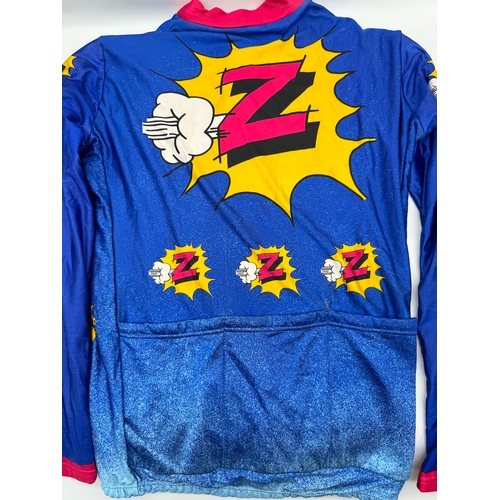 57 - Vintage 1980's Z Comic Bang Road Bike Jersey