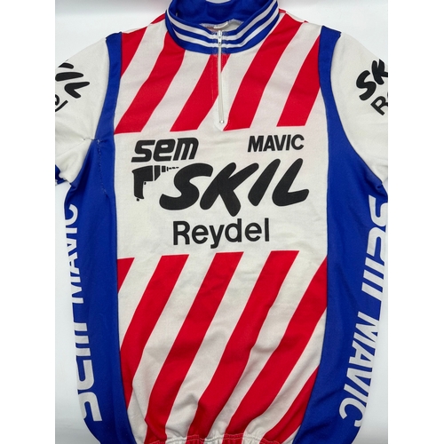 60 - Vintage 1980's SEM / Mavic / Skill Reydel Branded Road Bike Jersey