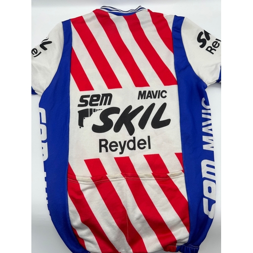 60 - Vintage 1980's SEM / Mavic / Skill Reydel Branded Road Bike Jersey