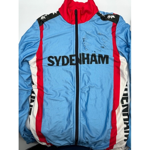 61 - Vintage 1980's Sydenham Branded Road Bike Jersey + hat