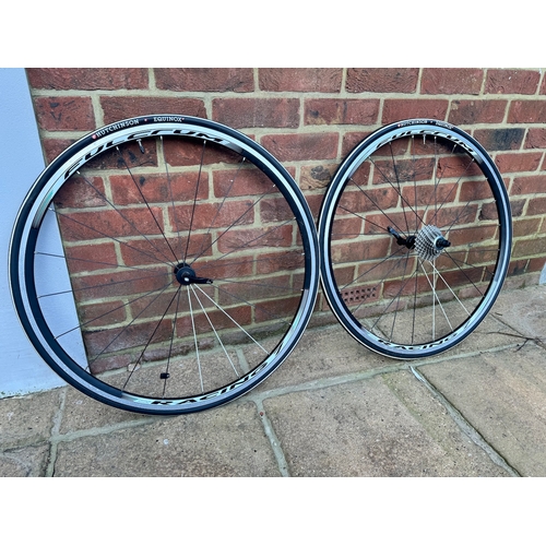 63 - Fulcrum Racing 7  ETRTO 622 X15C Bike Wheels + Hutchinson Equinox Tyres