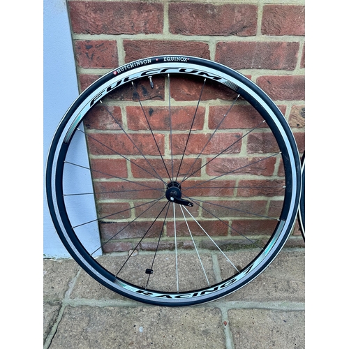 63 - Fulcrum Racing 7  ETRTO 622 X15C Bike Wheels + Hutchinson Equinox Tyres