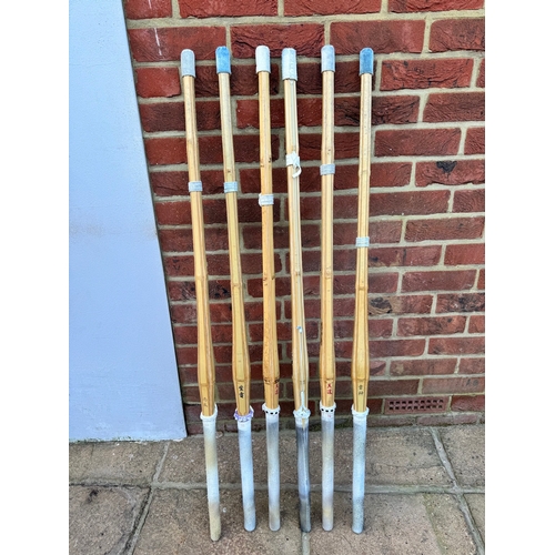 68 - Six Japanese Bamboo Kendo Training Sticks