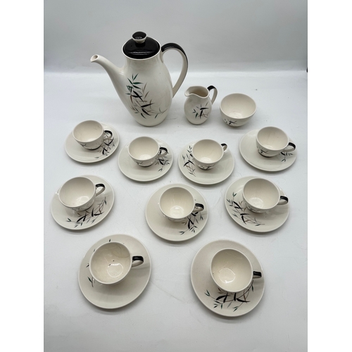 79 - Vintage 21 Piece Royal Doulton Bamboo Tea / Coffee Service