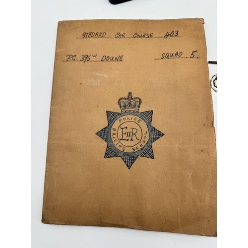 88 - Collection of Solider / Police memorabilia inc Metropolitan Police Hat Badge, Police whistle, silver... 