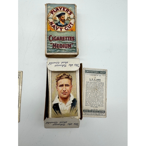 90 - John Player Cigarette Cards - 1934 Cricketers + 1938 Cricketers