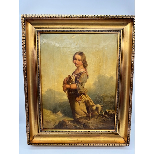 93 - Original 19th Century Oil on Canvas 