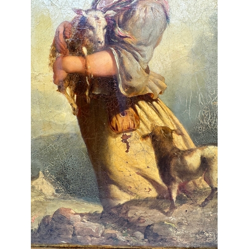 93 - Original 19th Century Oil on Canvas 