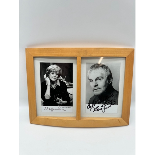 98 - Two signed photographs of Actress Maggie Smith & Derek Jacobi