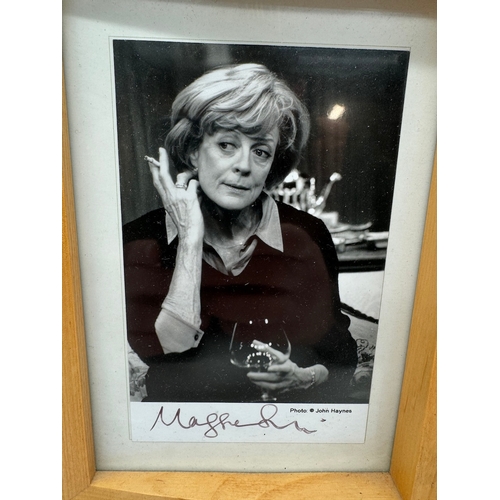 98 - Two signed photographs of Actress Maggie Smith & Derek Jacobi