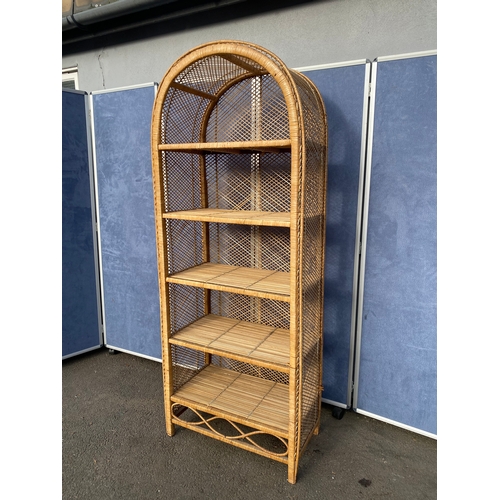 343 - Wicker bookshelf.

Dimensions - 29