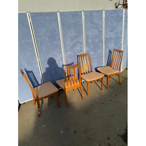 345 - Mid Century Teak G-Plan extendable table and four chairs. 

Please see images for dimensions.