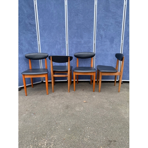 356 - Lovely Mid century Schreiber drop leaf table and four chairs. 

Please see images for dimensions.