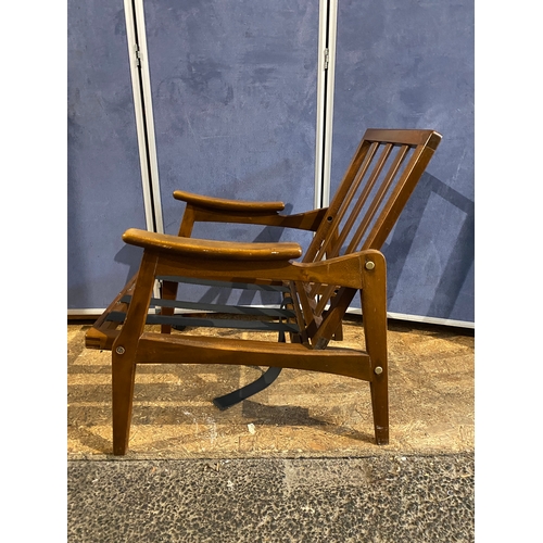 412 - Mid-century teak danish style armchair frame. 

Dimensions - 23