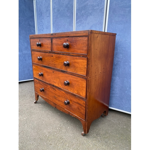 427 - Antique two over three chest of drawers. 

Dimensions - 41