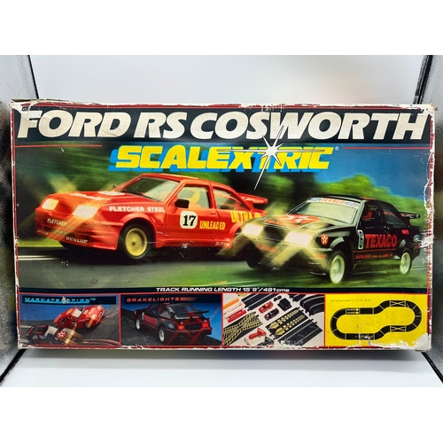 63 - Vintage Boxed Scalextric Ford RS Cosworth Set