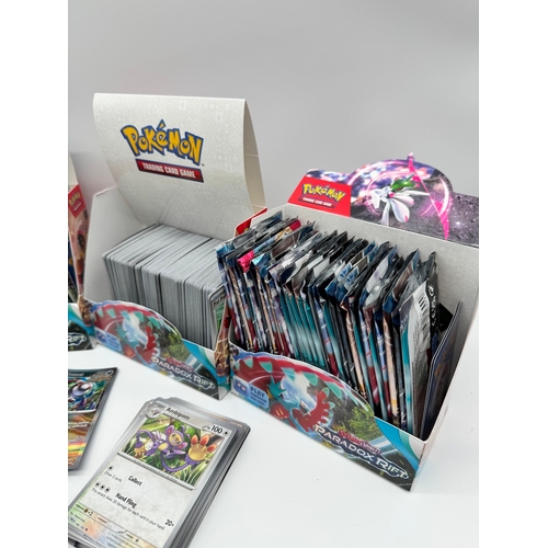 65 - Large quantity of Pokemon Trading Cards Paradox Rift including commons, uncommon, rare, reverse holo... 