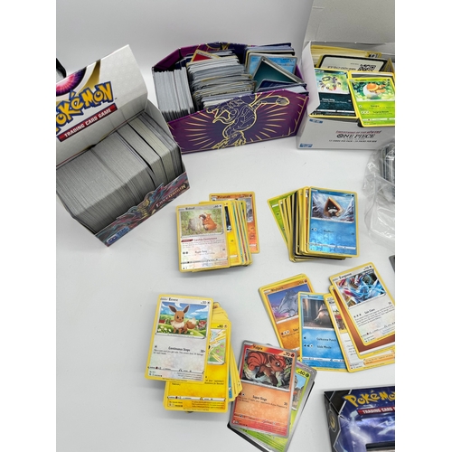 66 - Large quantity of Pokemon Trading Cards various sets from last 3 years including commons, uncommon, ... 