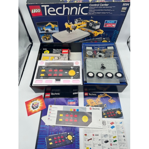 Vintage Boxed Lego Technic 8094 Control Center + 8700 + instructions / pen