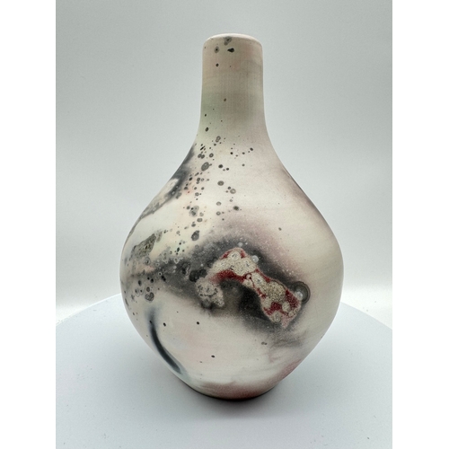 108 - Signed Studio pottery vase - Greg ? - 16cm