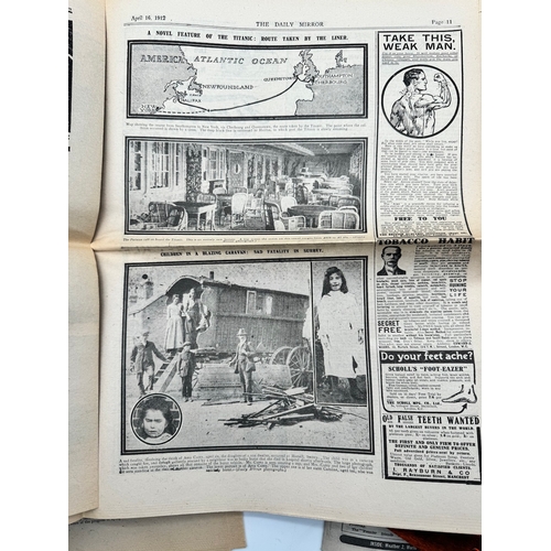 114 - Collection of vintage ephemera including The Daily Mirror 1912 Titanic Headline, Tom & Jerry Comic +... 