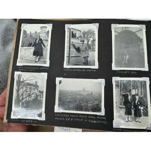 125 - Collection of early - mid 20th century well documented black & white photographs including Uk & Worl... 