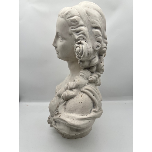 142 - Italian Plaster Bust of Woman - 53cm x 40cm