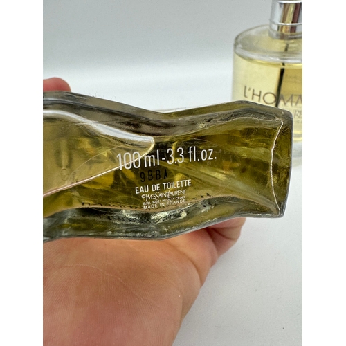 217 - Yves Saint Laurent Jazz + L'Homme 100 ml Eau De Toilette Bottles